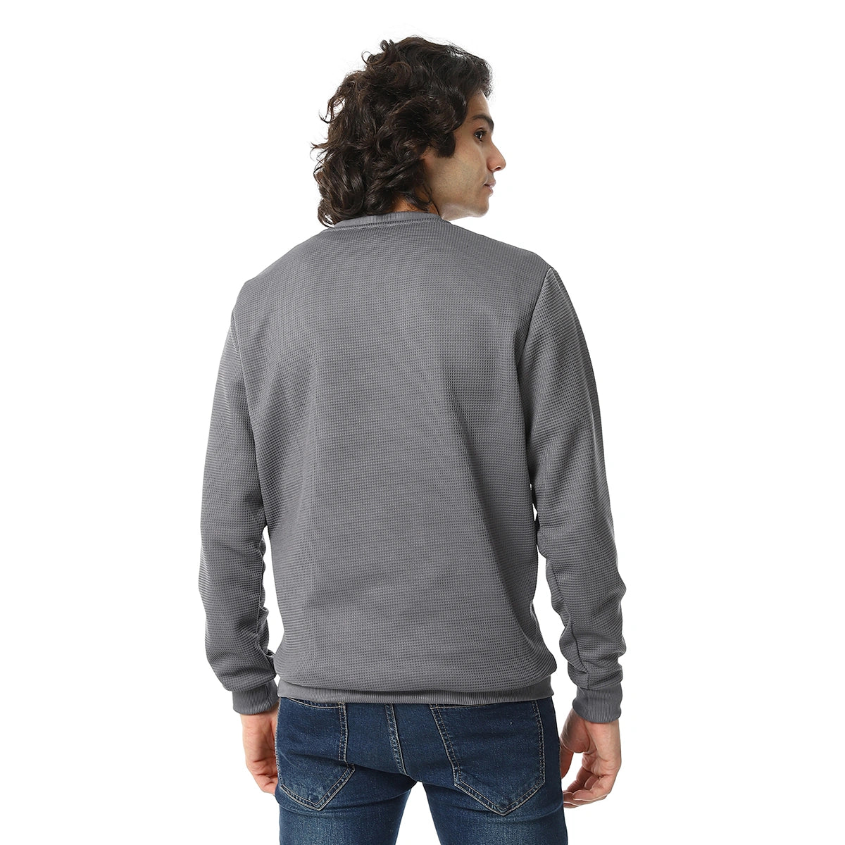 Red Circle - V-Neck Fog Knitted Pullover for - Men