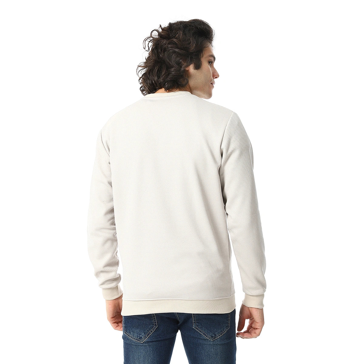 Red Circle - V-Neck Fog Knitted Pullover for - Men