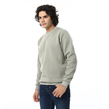 Red Circle - Cozy Casual Plain British Sweatshirt for - Men