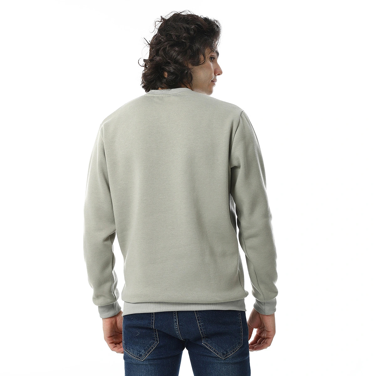 Red Circle - Cozy Casual Plain British Sweatshirt for - Men