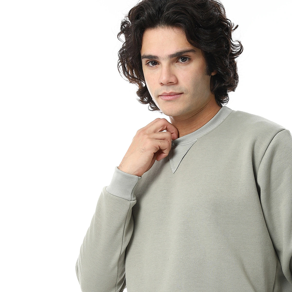 Red Circle - Cozy Casual Plain British Sweatshirt for - Men