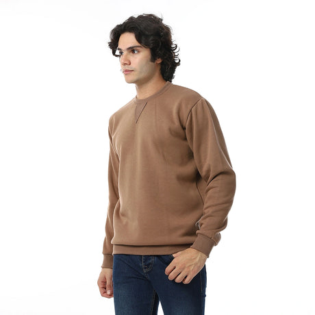 Red Circle - Cozy Casual Plain British Sweatshirt for - Men