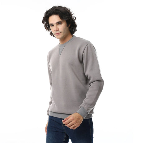 Red Circle - Cozy Casual Plain British Sweatshirt for - Men