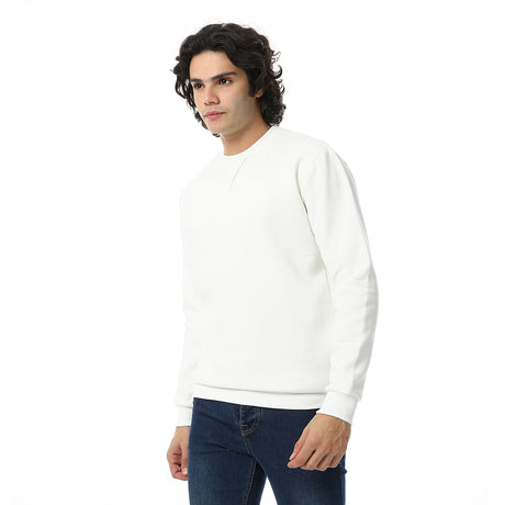 Red Circle - Cozy Casual Plain British Sweatshirt for - Men