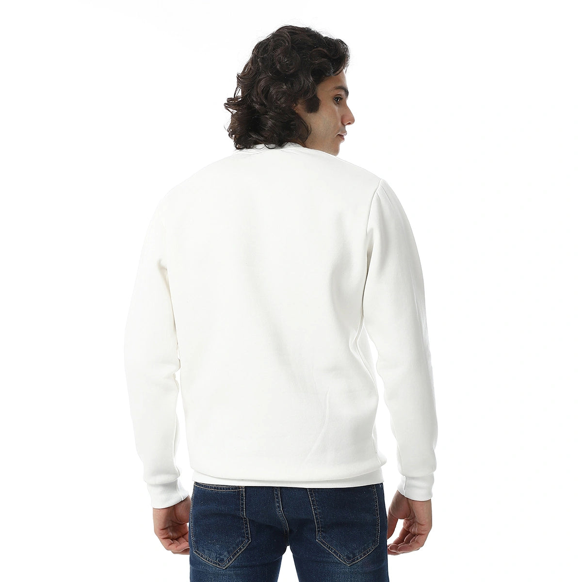 Red Circle - Cozy Casual Plain British Sweatshirt for - Men