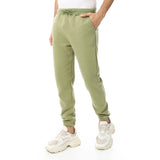 Red Circle - Plain Comfy Elastic Waist Sweatpants for - Men