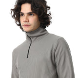 Red Circle - Zipper Casual Plain Sweatshirt for - Men