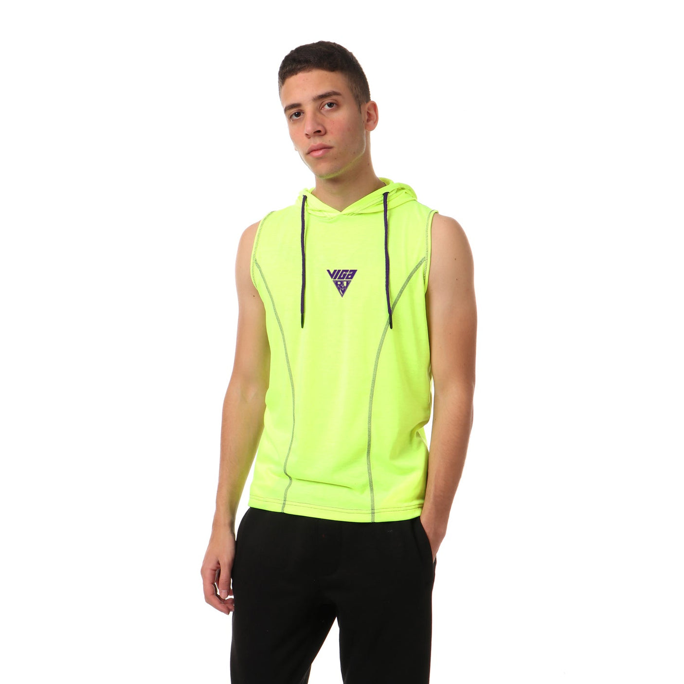 champs land - Viga contrast sleeveless hoodie - 5 colors
