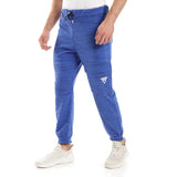 champs land - "VIGA" double face sweatpants- Heather Blue*Black