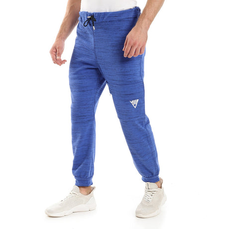 champs land - "VIGA" double face sweatpants- Heather Blue*Black