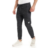 champs land - "VIGA" double face sweatpants- Heather Blue*Black
