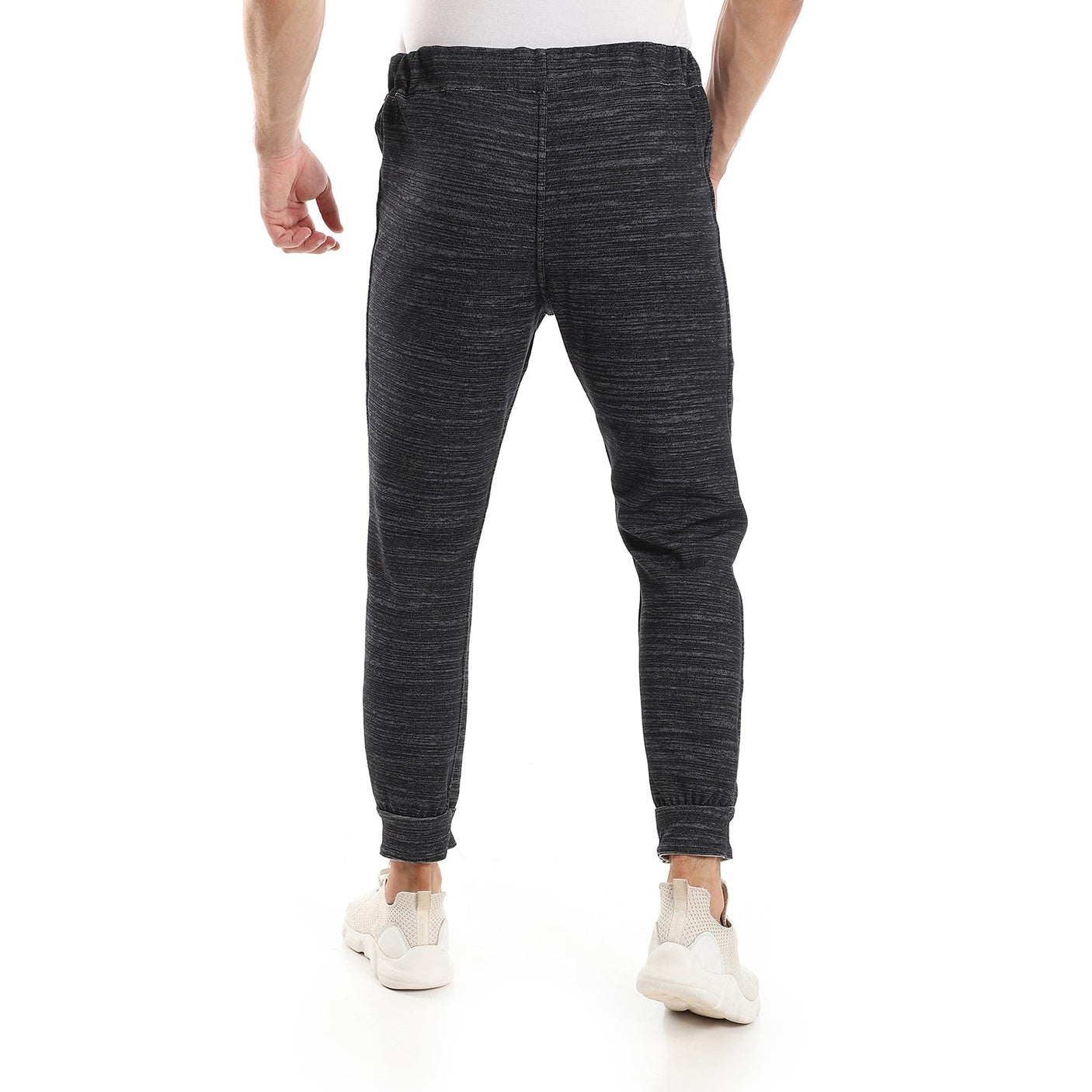 champs land - "VIGA" double face sweatpants- Heather Blue*Black
