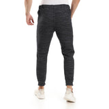 champs land - "VIGA" double face sweatpants- Heather Blue*Black