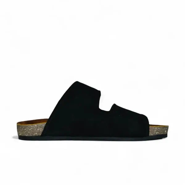 Leazus - Leather SnapGo Sandal - Black
