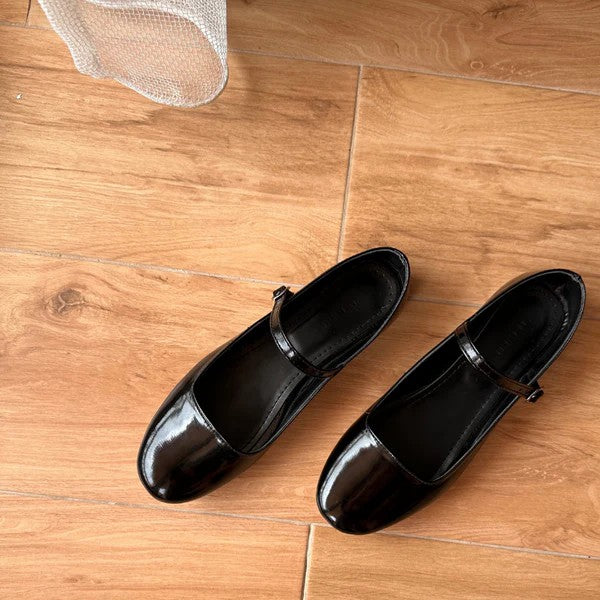 Katee - BAILATIRA FLASH BLACK  FLATS (ROUND -TOE)