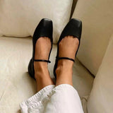 Katee - BAILATIRA BLACK FLATS (SQUARE -TOE)