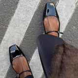 Katee - BAILATIRA FLASH BLACK  FLATS (SQUARE -TOE)