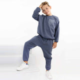 Minime - BOYS Fur Suit DARK BLUE