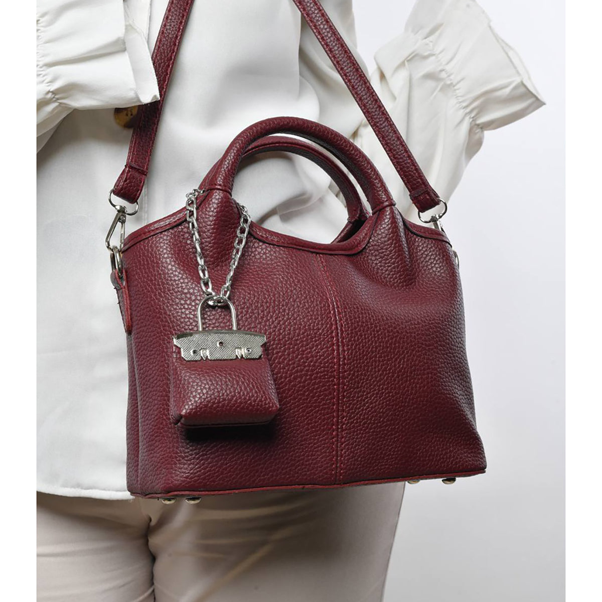 Booria - Handbag with a cross handle for women