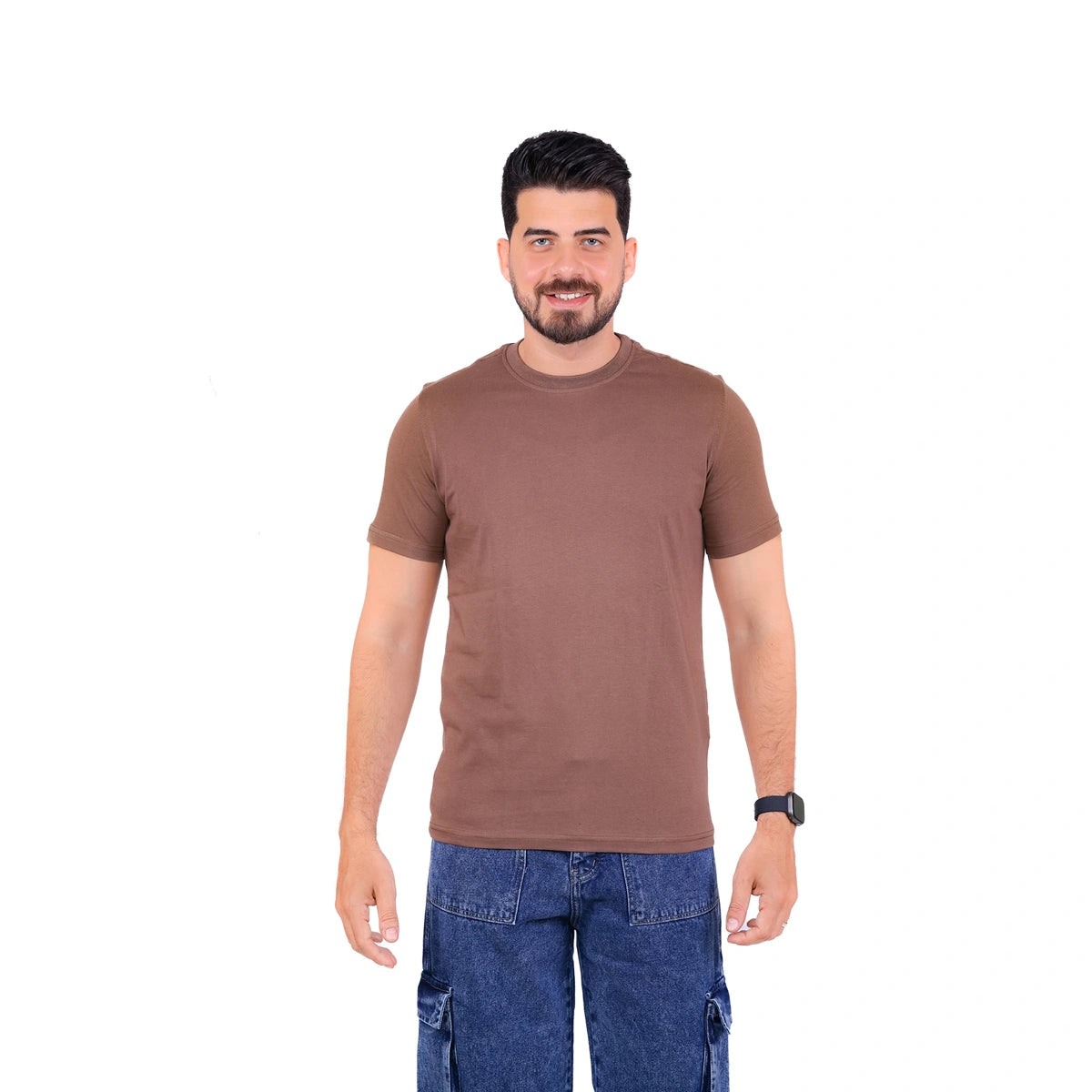 Sutra - Basic Slim Fit Round T_Shirt