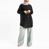 Emalina - Chiffon Button Down Shirt