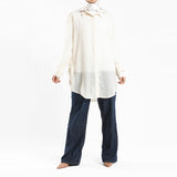 Emalina - Chiffon Button Down Shirt