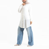 Emalina - Chiffon Button Down Shirt