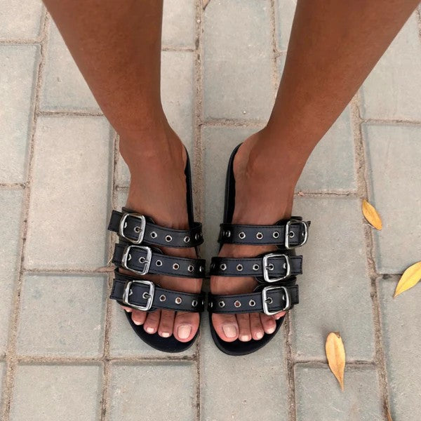 Katee - CORREAS BLACK SLIPPERS
