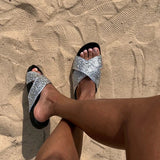 Katee - CRUZADO SILVER SLIPPERS