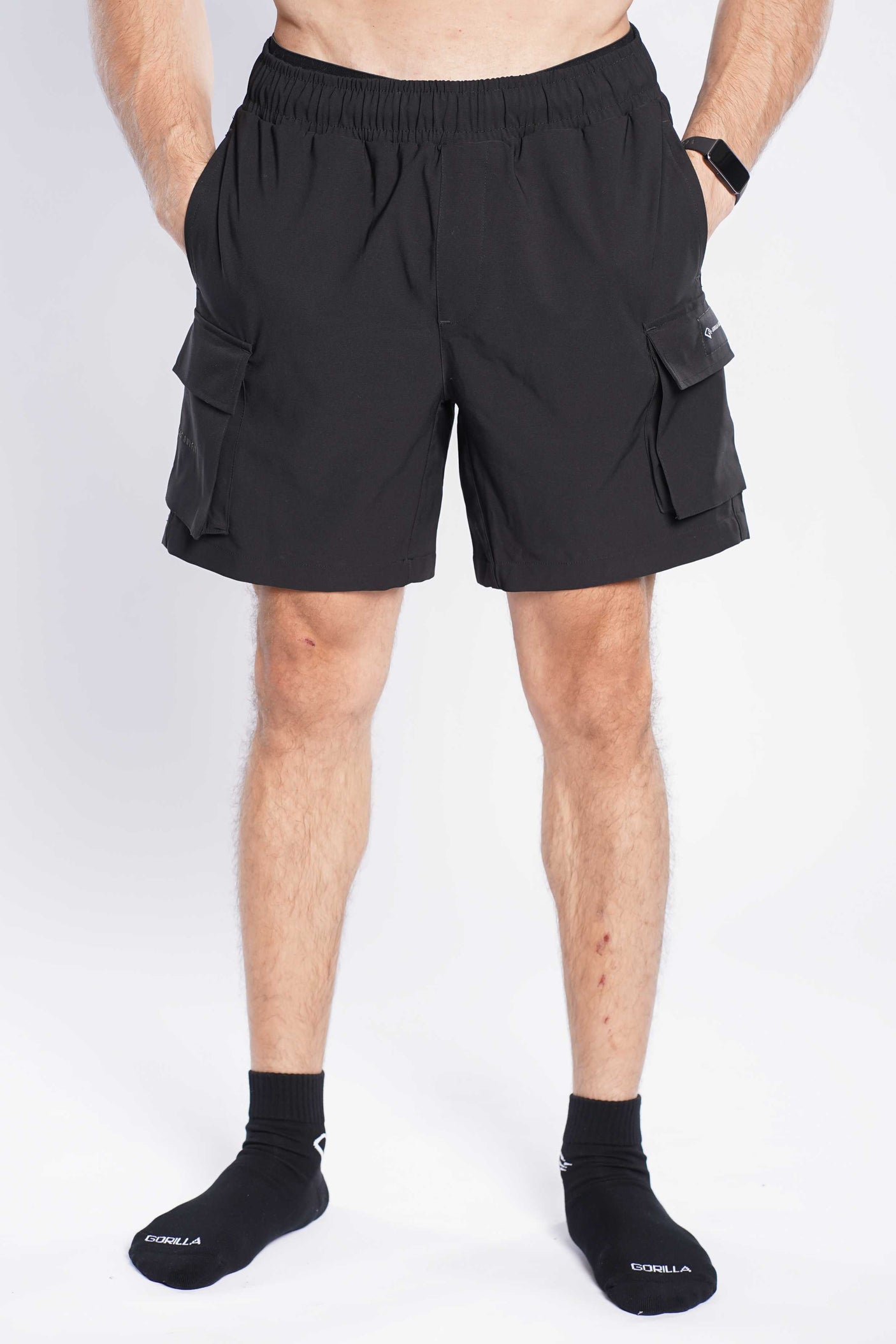 Black Gorilla Cargo Shorts