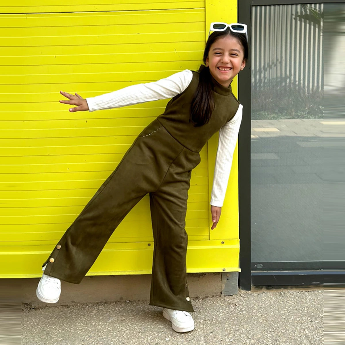 Rokido Fashion - olive jumpsuit set with chemise