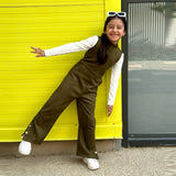 Rokido Fashion - olive jumpsuit set with chemise