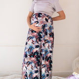 Hesper - Maternity and Nursing dress Woven bottom with Cotton top half sleeves