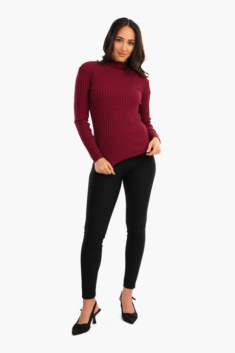 Carina -Ribbed Slim Fit Pullover