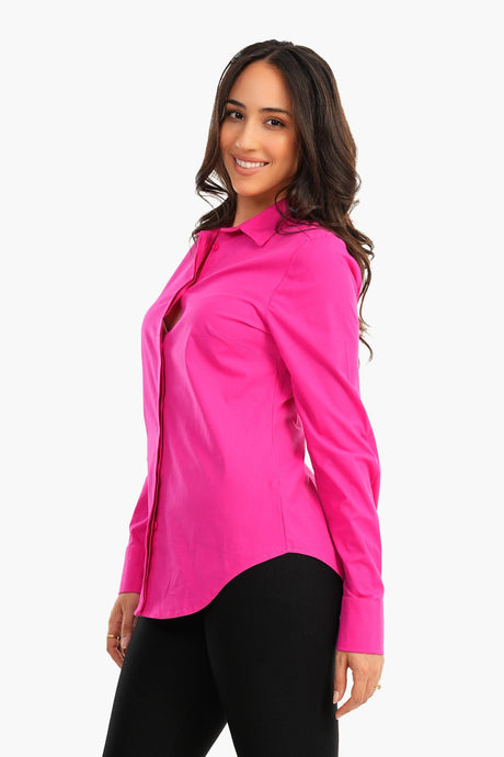 Carina -  Shirt with Full Hidden Placket