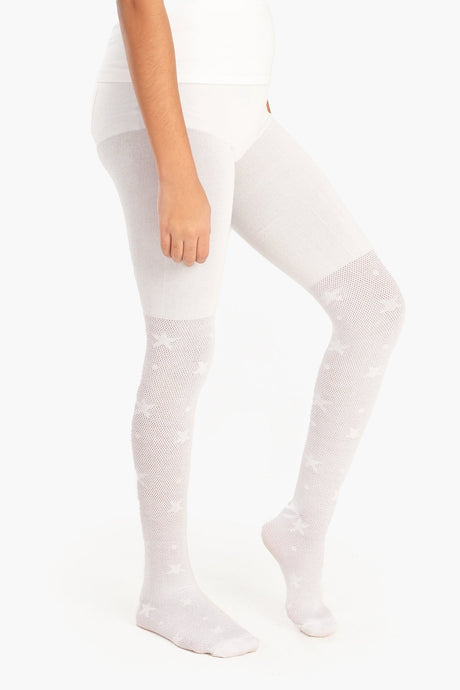 Carina - Girly Cotton Stars Pantyhose