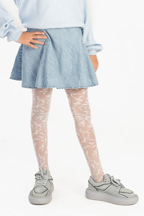 Carina -Girly Jacquard Pantyhose