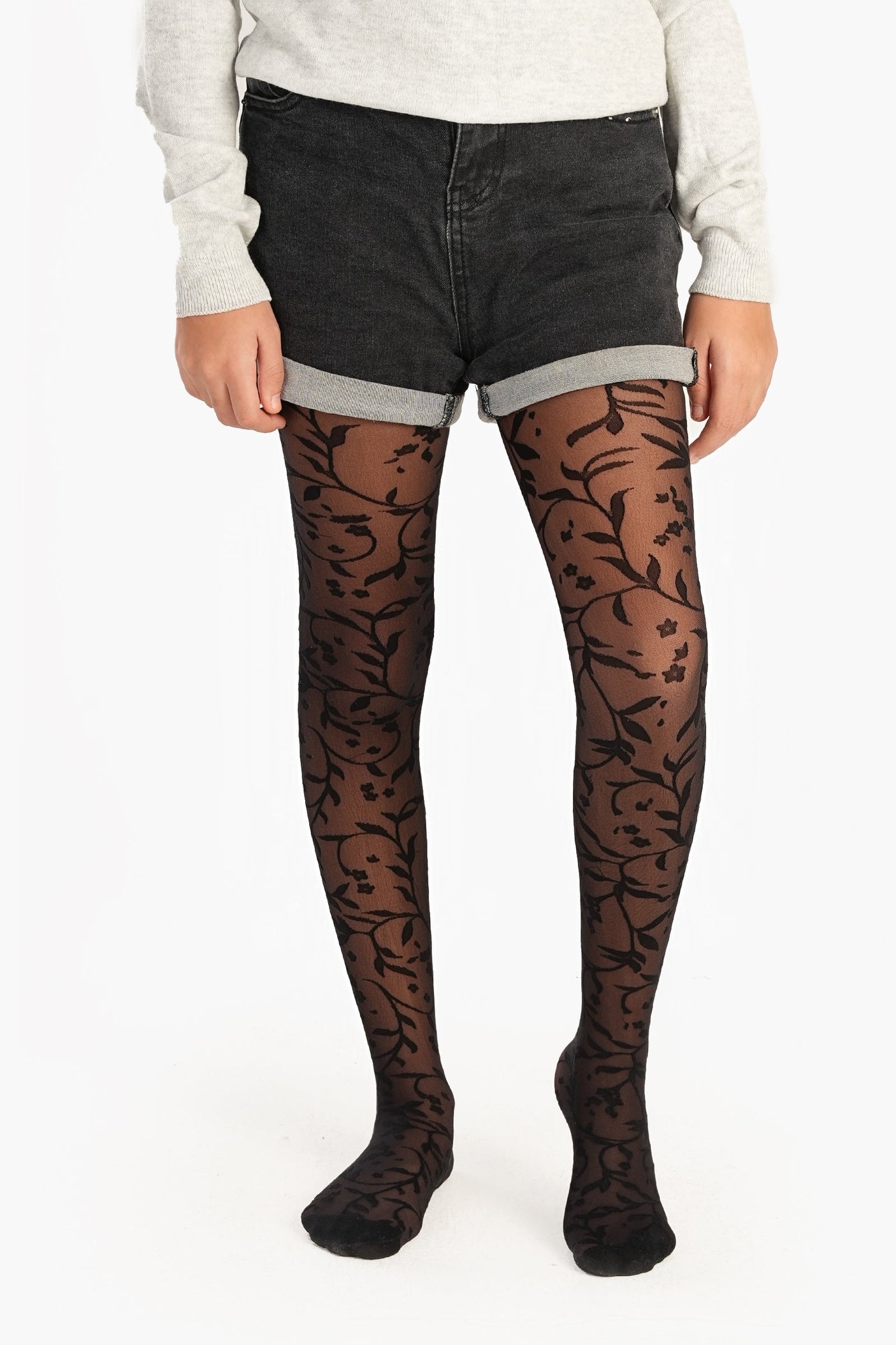 Carina -Girly Jacquard Pantyhose