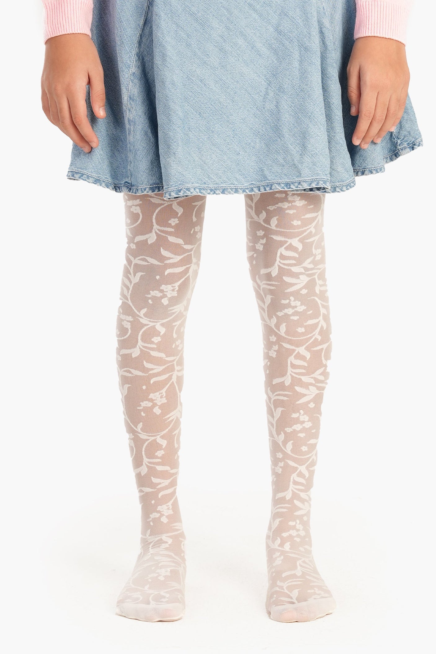 Carina -Girly Jacquard Pantyhose