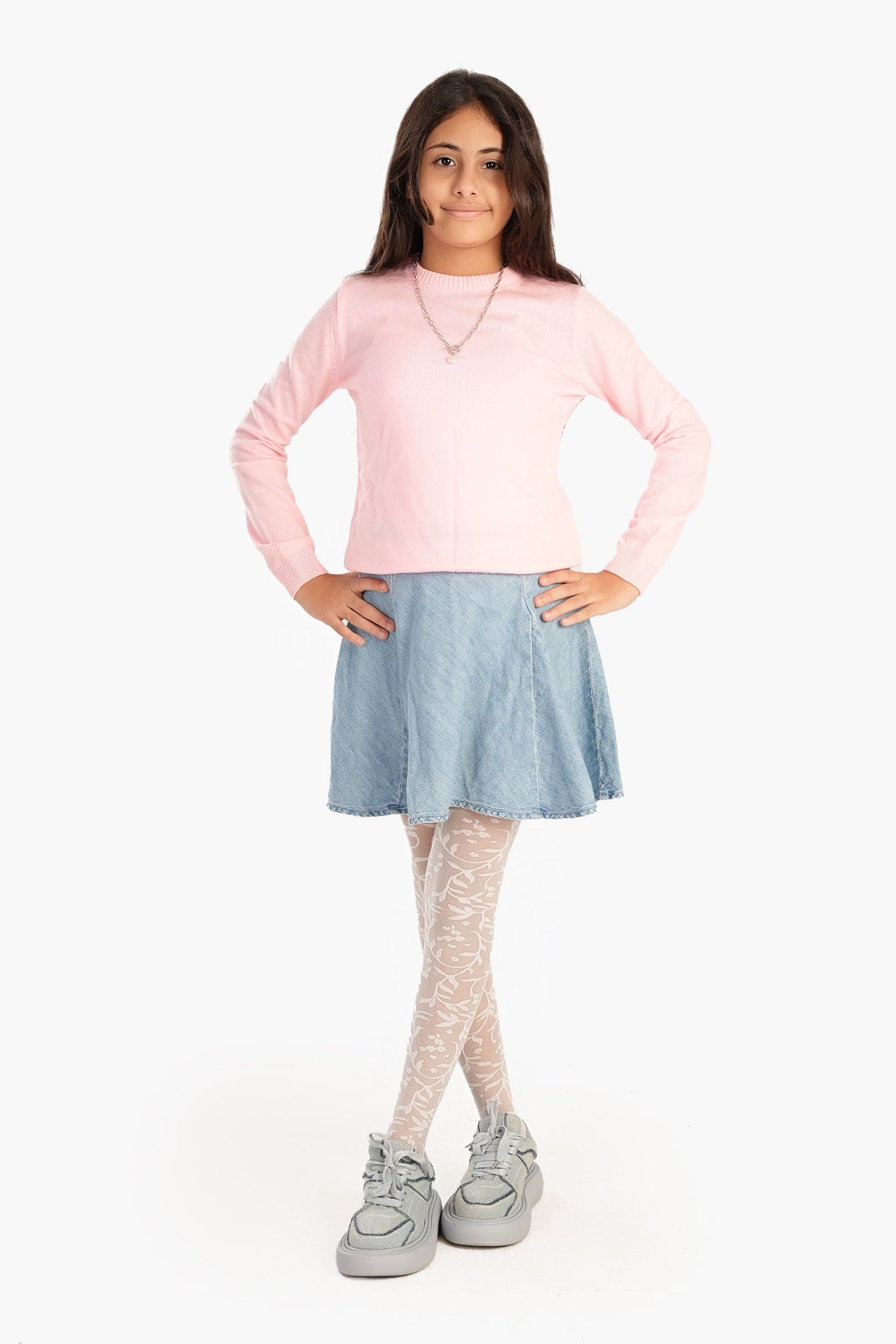 Carina -Girly Jacquard Pantyhose
