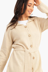 Carina - Knitted Hip Length Cardigan