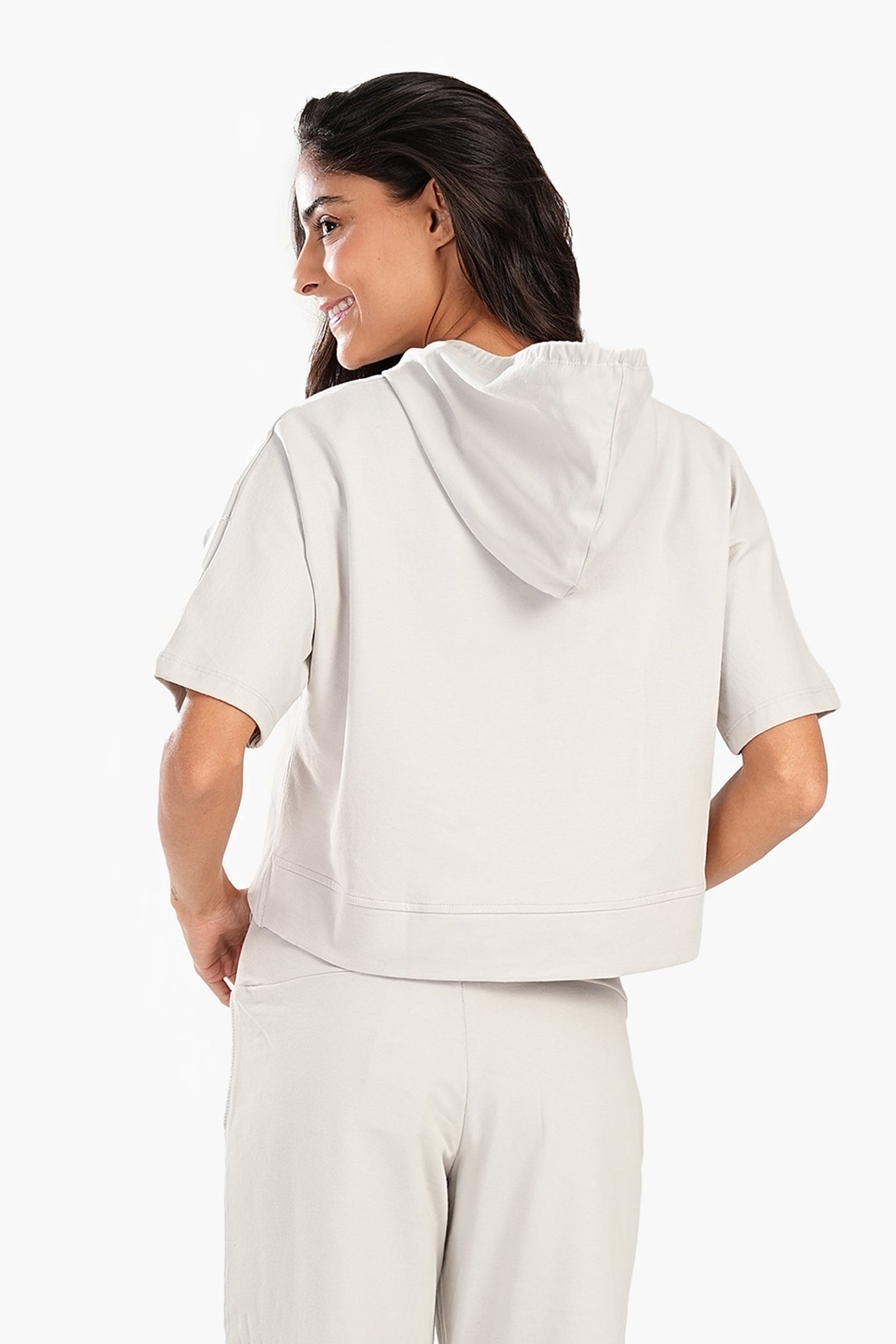 Carina - Asymmetrical Cropped Pyjama Top