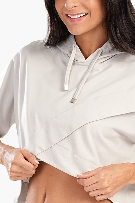 Carina - Asymmetrical Cropped Pyjama Top