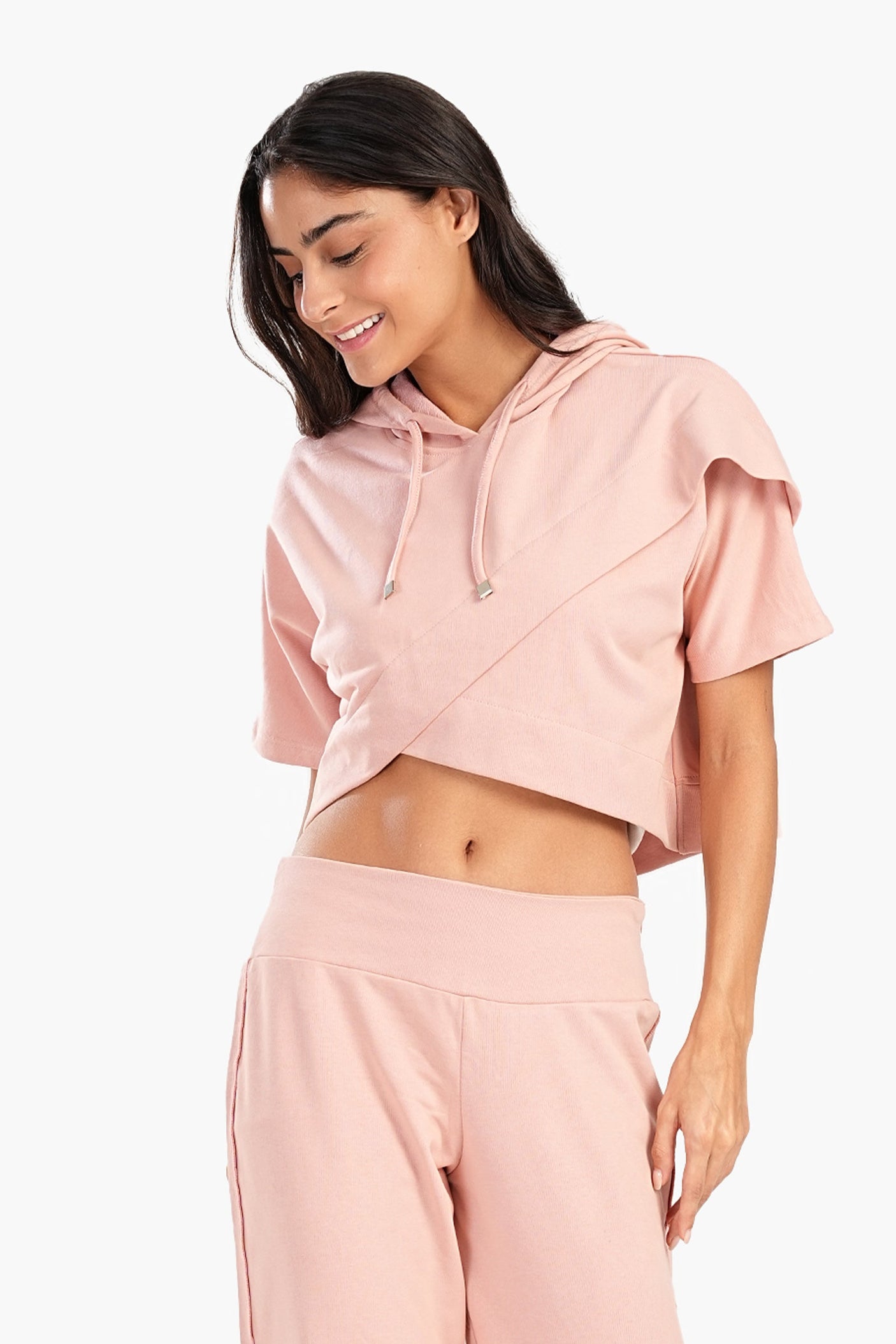 Carina - Asymmetrical Cropped Pyjama Top