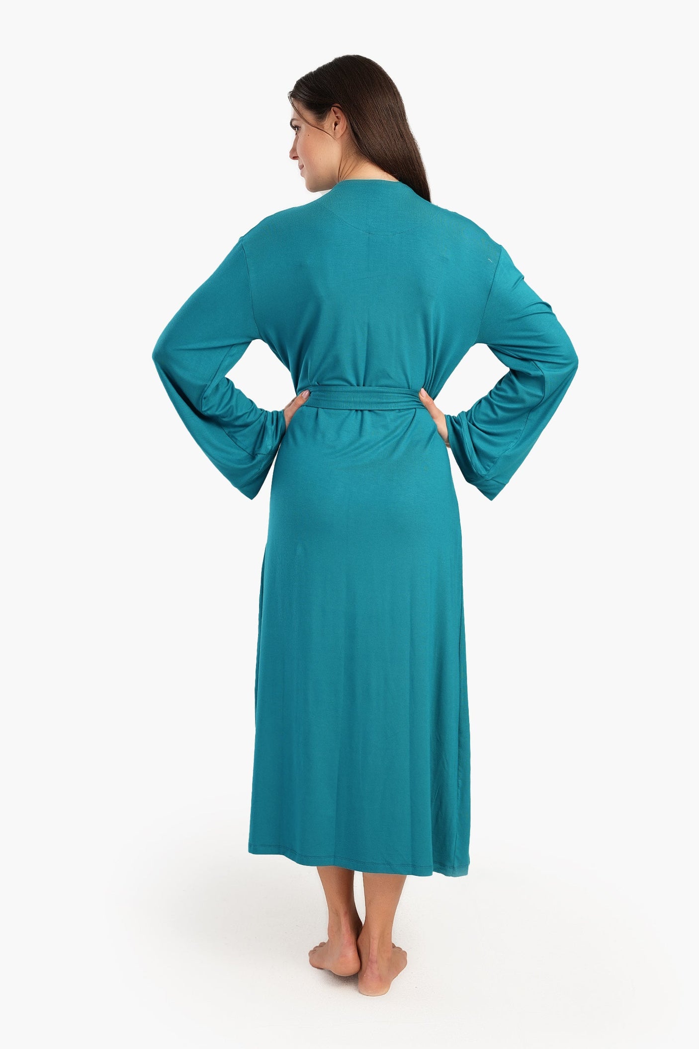 Carina - Long Sleeves Plain Robe