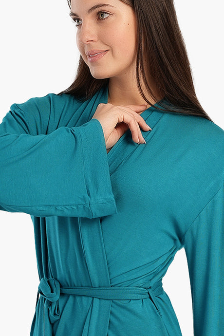 Carina - Long Sleeves Plain Robe