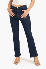 Carina - Classic Cotton Flare Jeans
