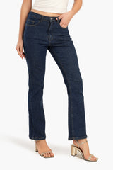 Carina - Classic Cotton Flare Jeans