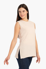 Carina - Sleeveless Blouse with Slits