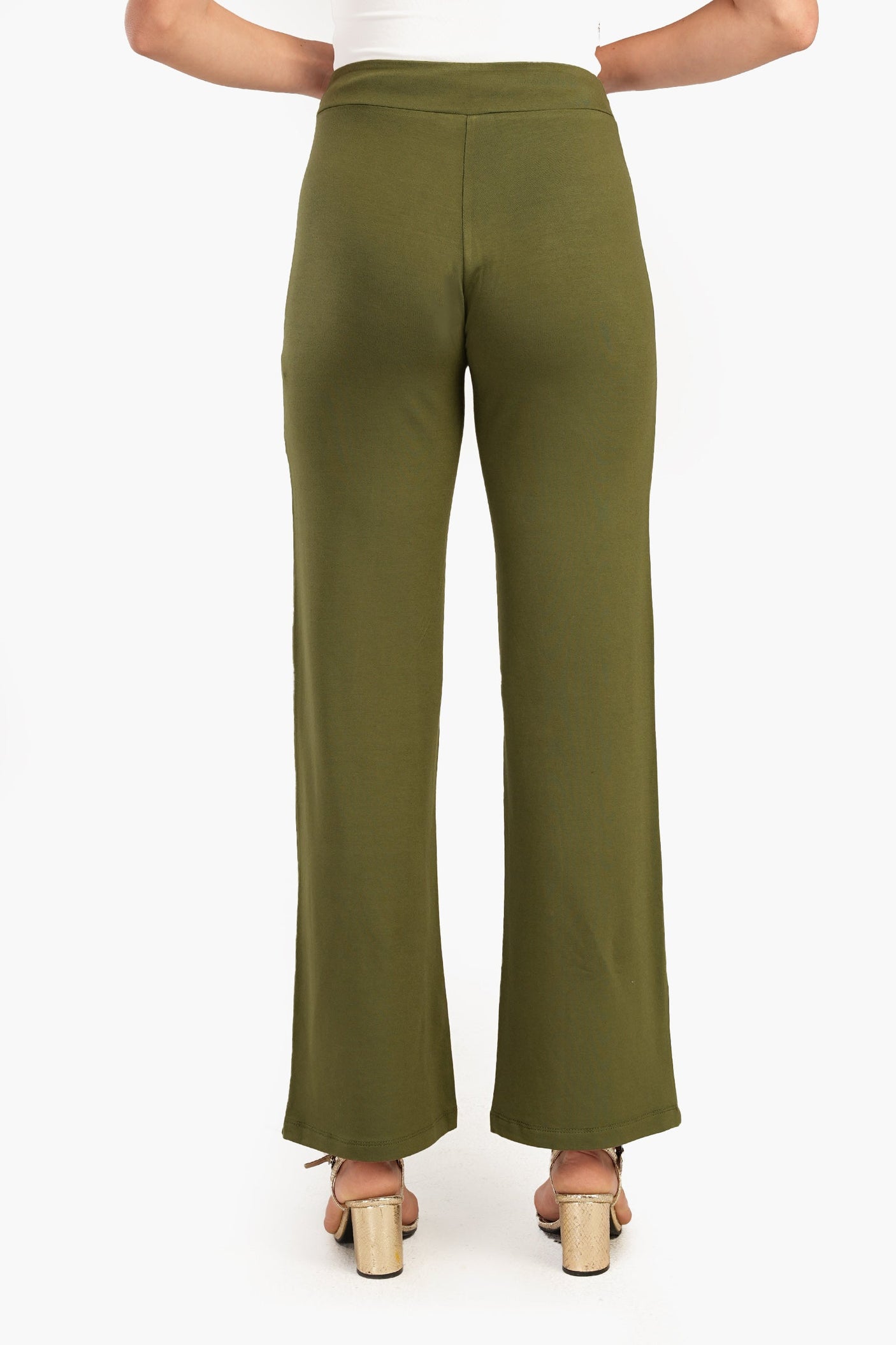 Carina - Straight Cut Solid Pants